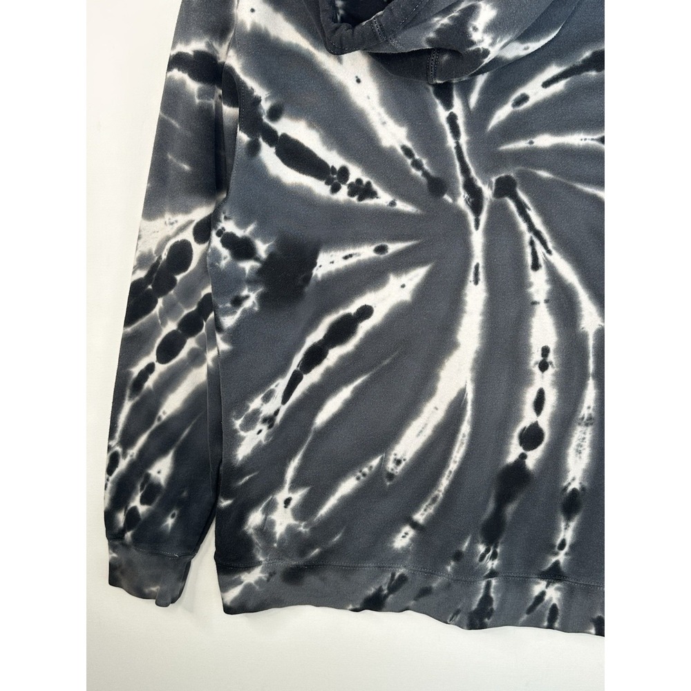 Charlotte Hornets Tie-Dye Hoodie Sweatshirt Adult Size Medium Hugo Black‎ White - Picture 8 of 11